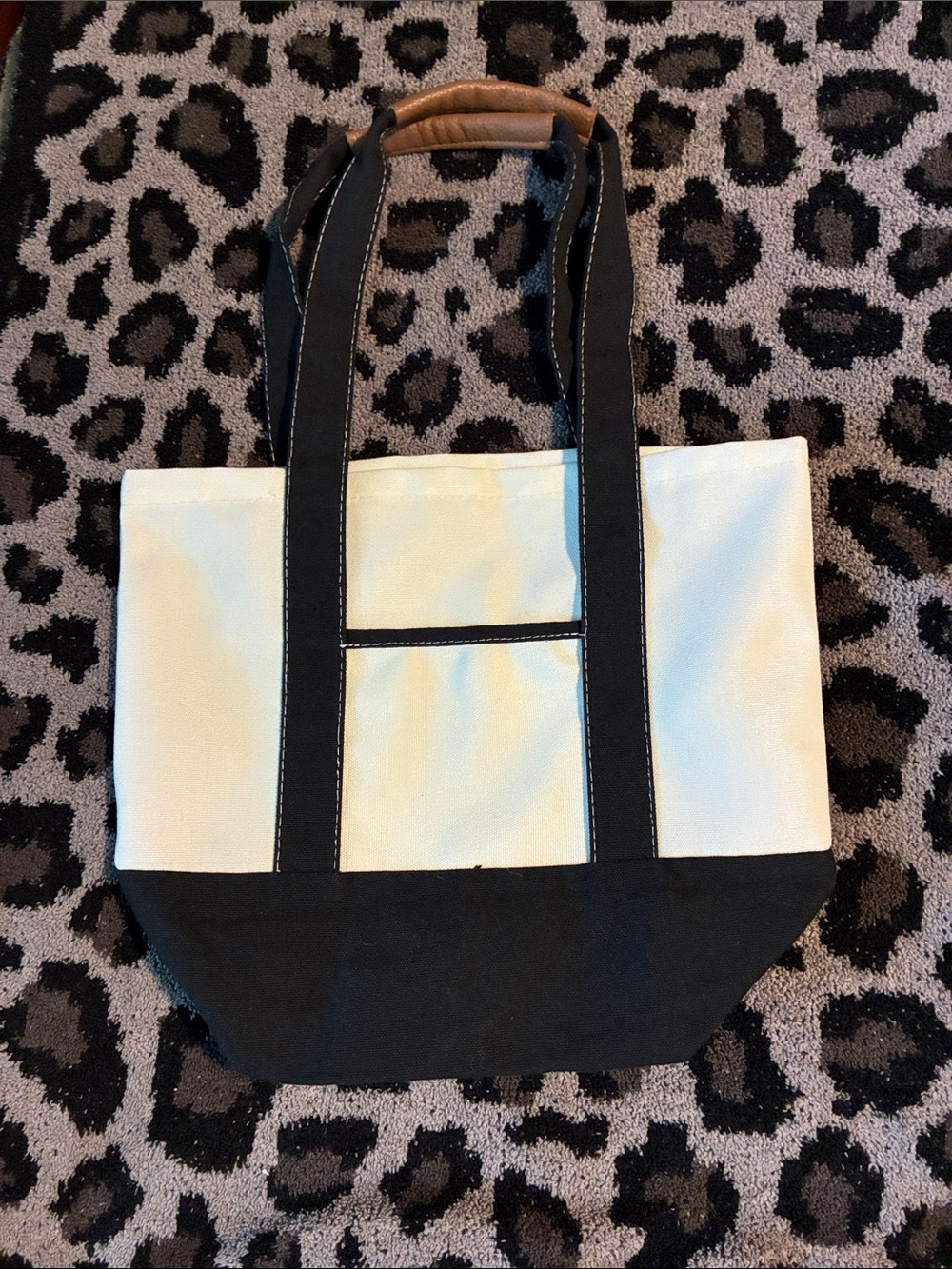 Small canvas boat tote